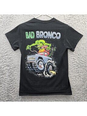 Rat Fink Customs T Shirt Small Bad Bronco Ford Bronco T Shirt 4x4